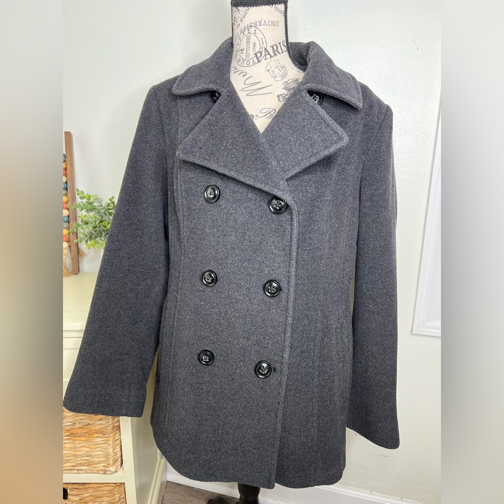 LONDON FOG Women's Double Breasted Peacoat